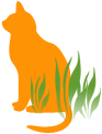 Illustration: orange Katze